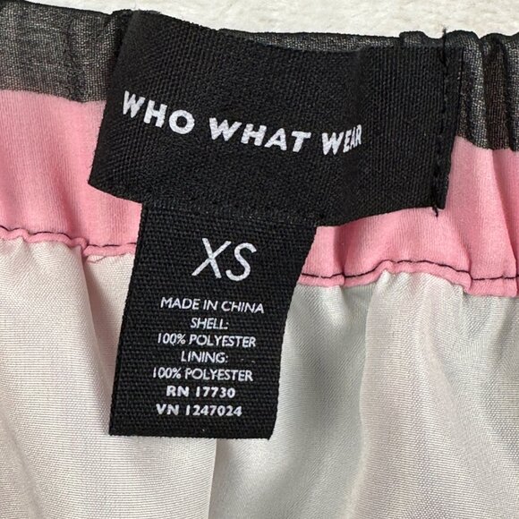 Who What Wear Womens Rainbow Pleated Midi Skirt Sz XS Artzy Flowy - Picture 3 of 9